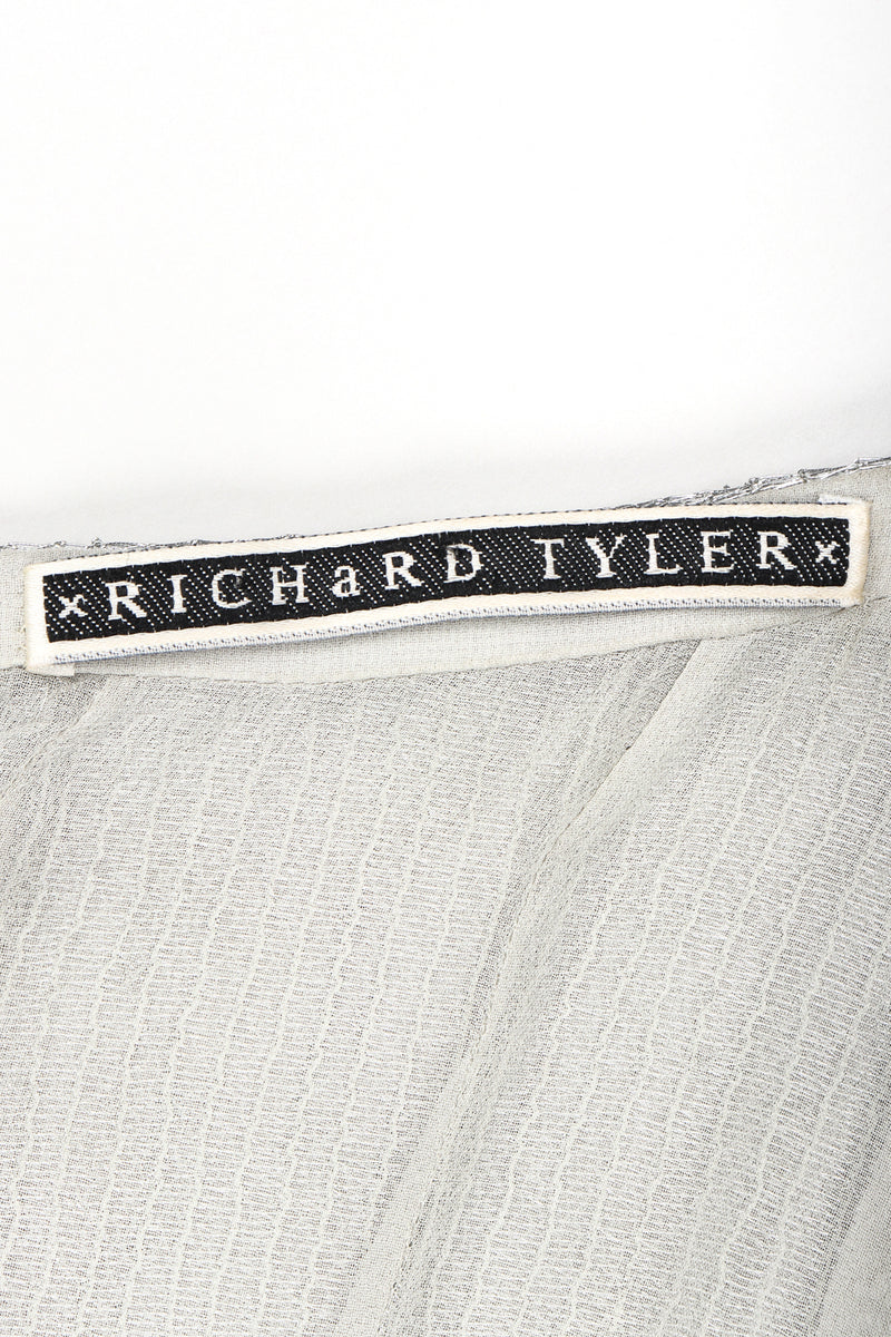 Recess Designer Consignment Vintage Richard Tyler 1990s Metal Mesh Lamé Halter Gown Los Angeles Resale