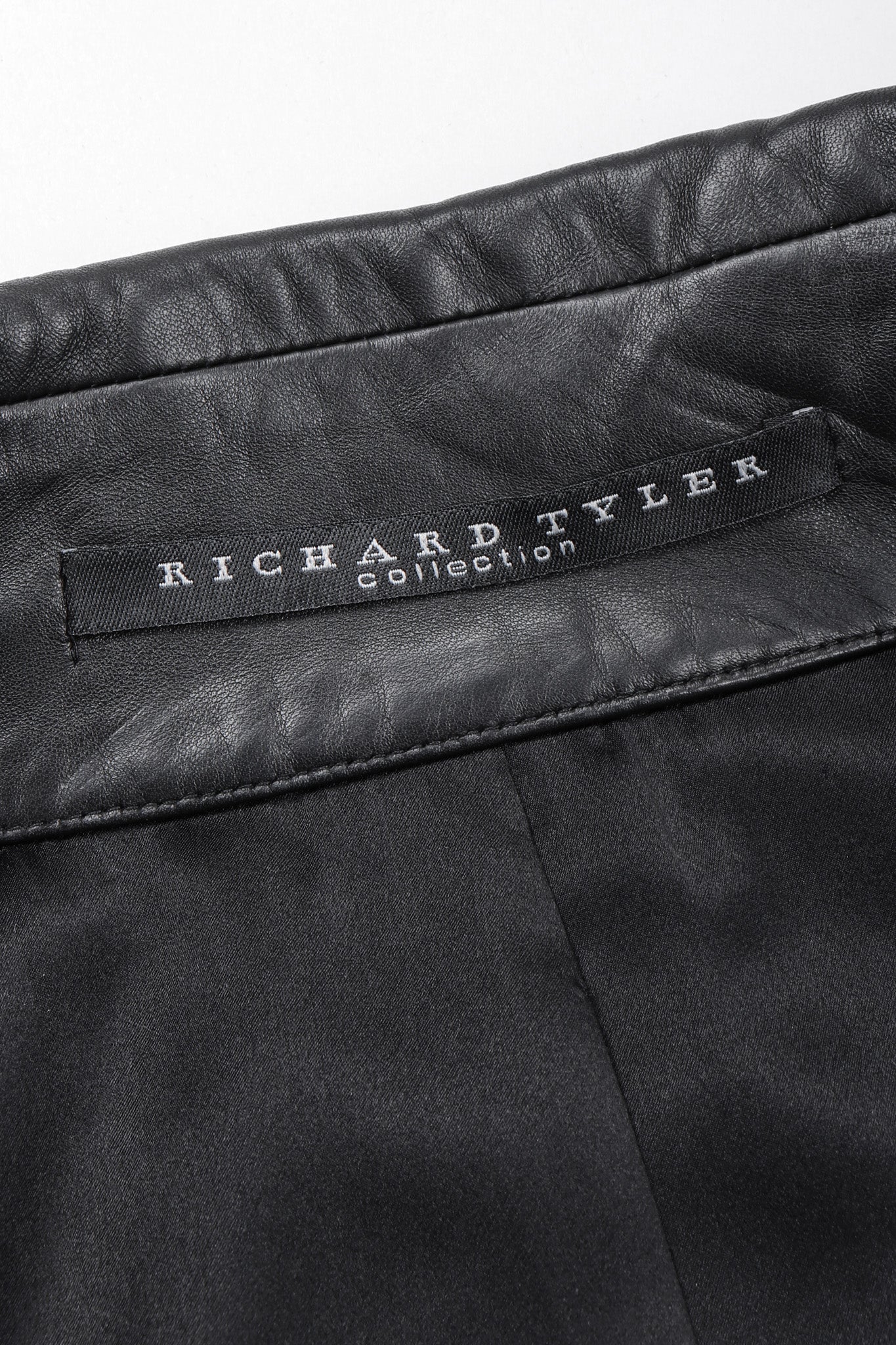 Recess Los Angeles Vintage Richard Tyler Kid Leather Folded Cuff Shirt