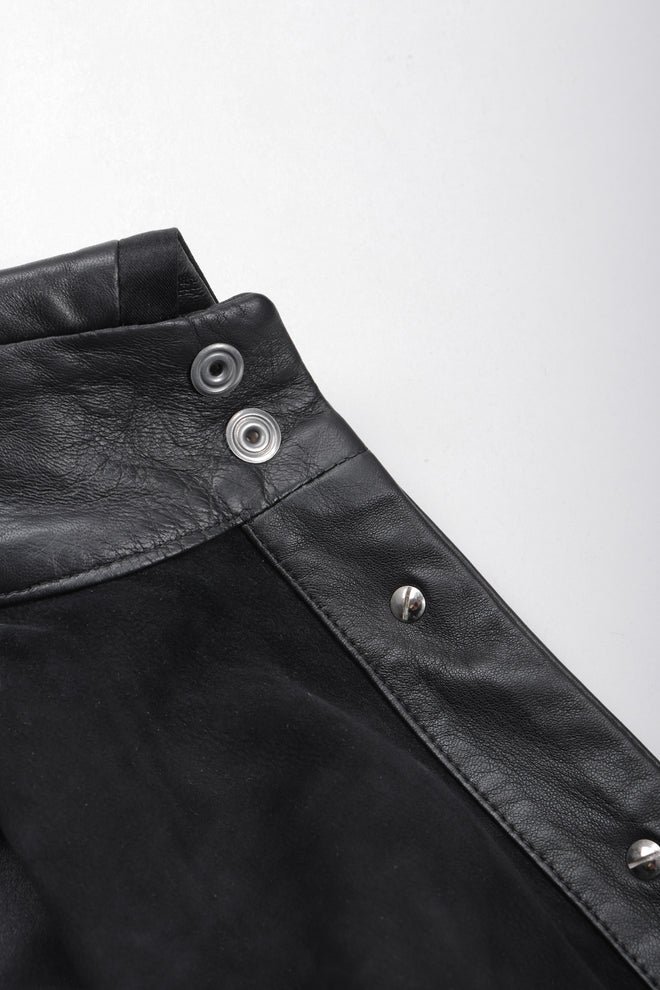 Recess Los Angeles Vintage Richard Tyler Kid Leather Folded Cuff Shirt