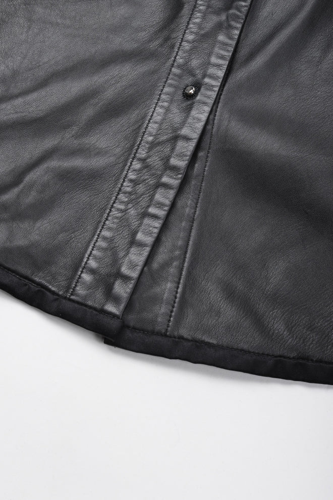 Recess Los Angeles Vintage Richard Tyler Kid Leather Folded Cuff Shirt