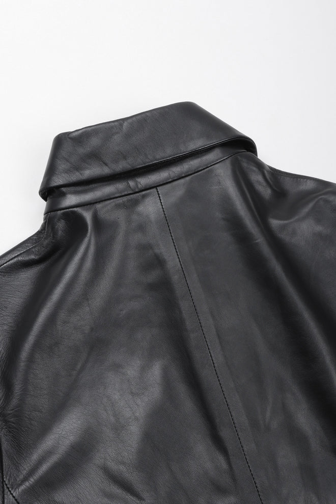 Recess Los Angeles Vintage Richard Tyler Kid Leather Folded Cuff Shirt