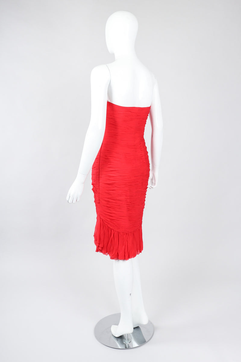 Recess Los Angeles Vintage Richilene Ruched Sweetheart Strapless Dress