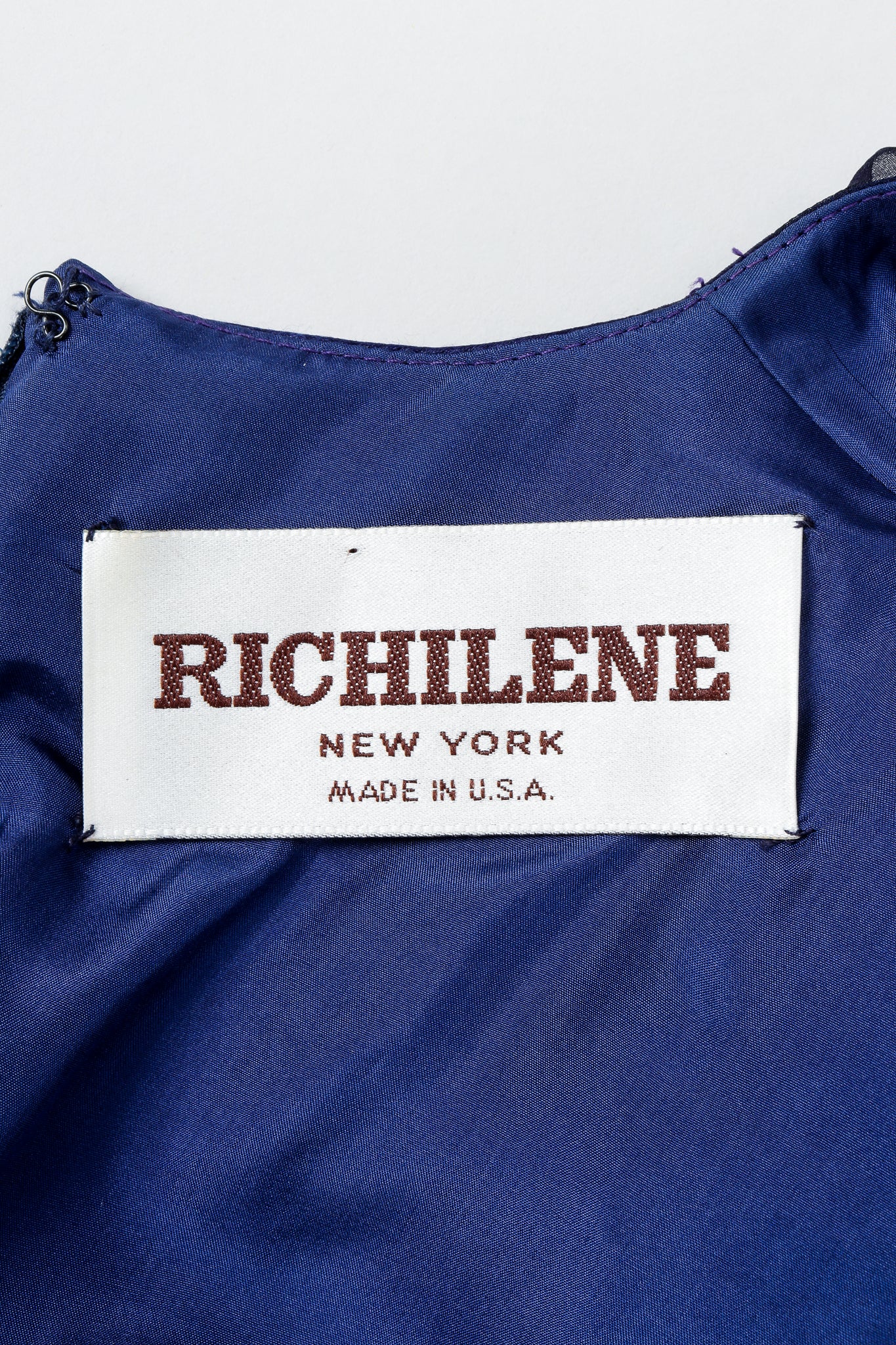 Vintage Richilene Label on blue 