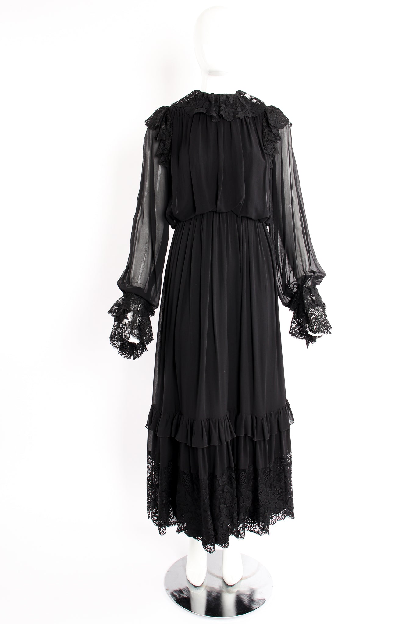 Vintage Richilene Lace Trim Prairie Dress on Mannequin front at Recess Los Angeles
