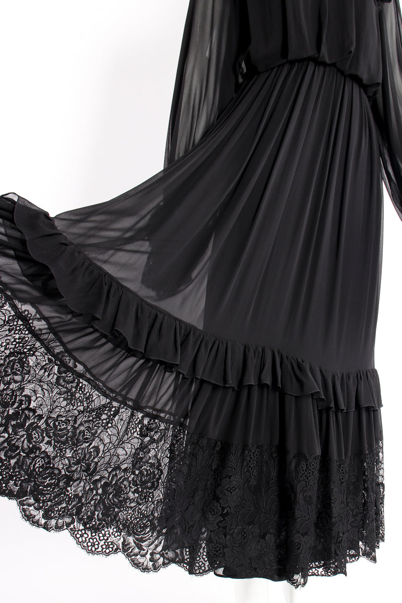 Vintage Richilene Lace Trim Prairie Dress on Mannequin skirt at Recess Los Angeles