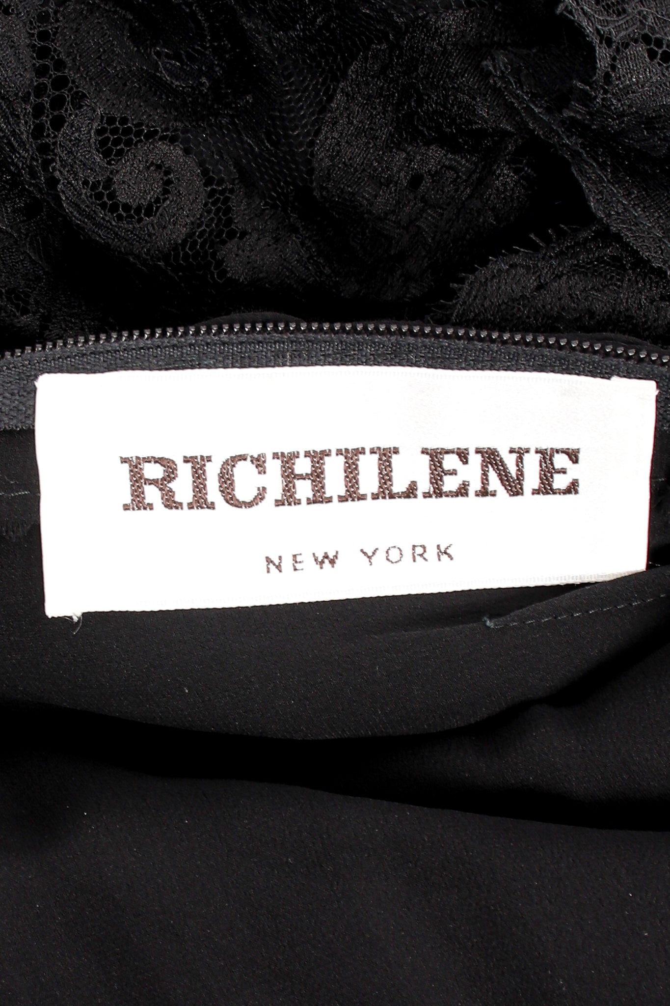 Vintage Richilene Lace Trim Prairie Dress label at Recess Los Angeles