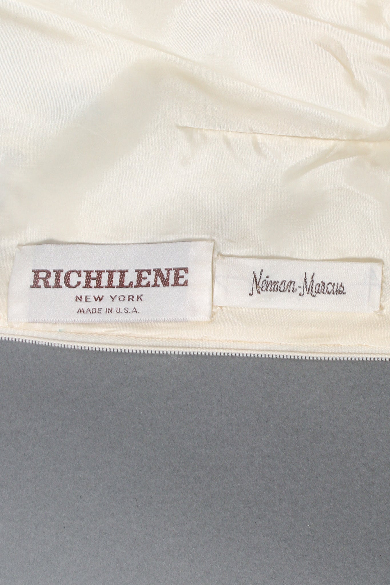 Vintage Richilene Embroidered Lace Balloon Sleeve Dress label at Recess Los Angeles
