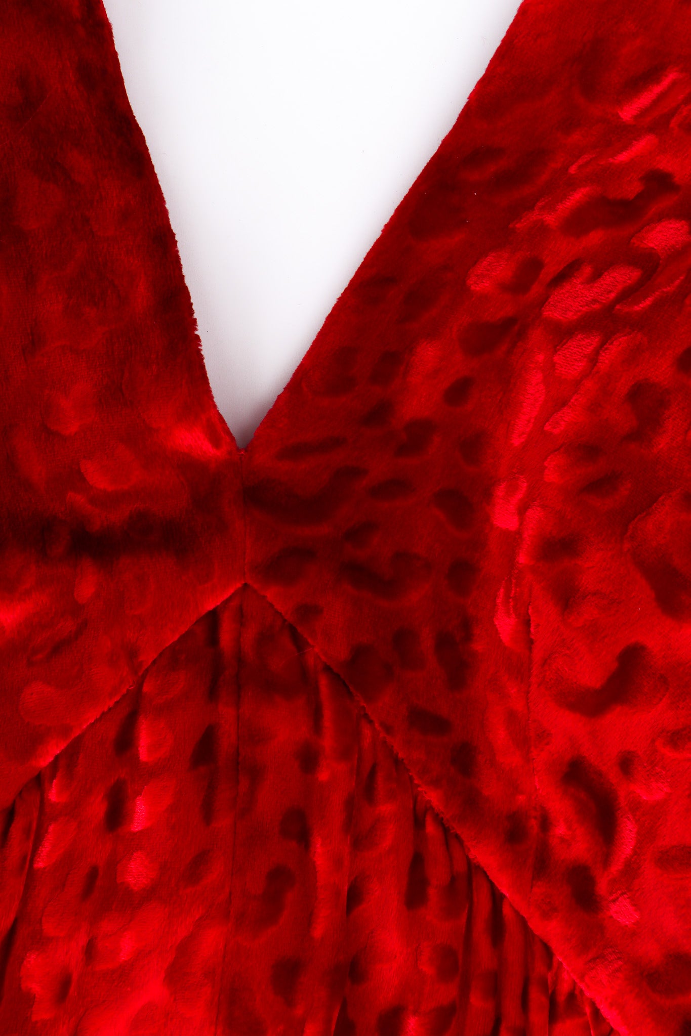 Velvet Long Sleeve Gown by Richilene Neck Detail @recessla