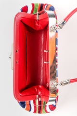 Recess Designer Consignment Vintage Roberta Di Camerino Velvet Striped Slim Frame Bag Los Angeles Resale
