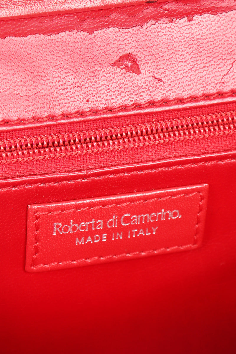 Recess Designer Consignment Vintage Roberta Di Camerino Velvet Striped Slim Frame Bag Los Angeles Resale