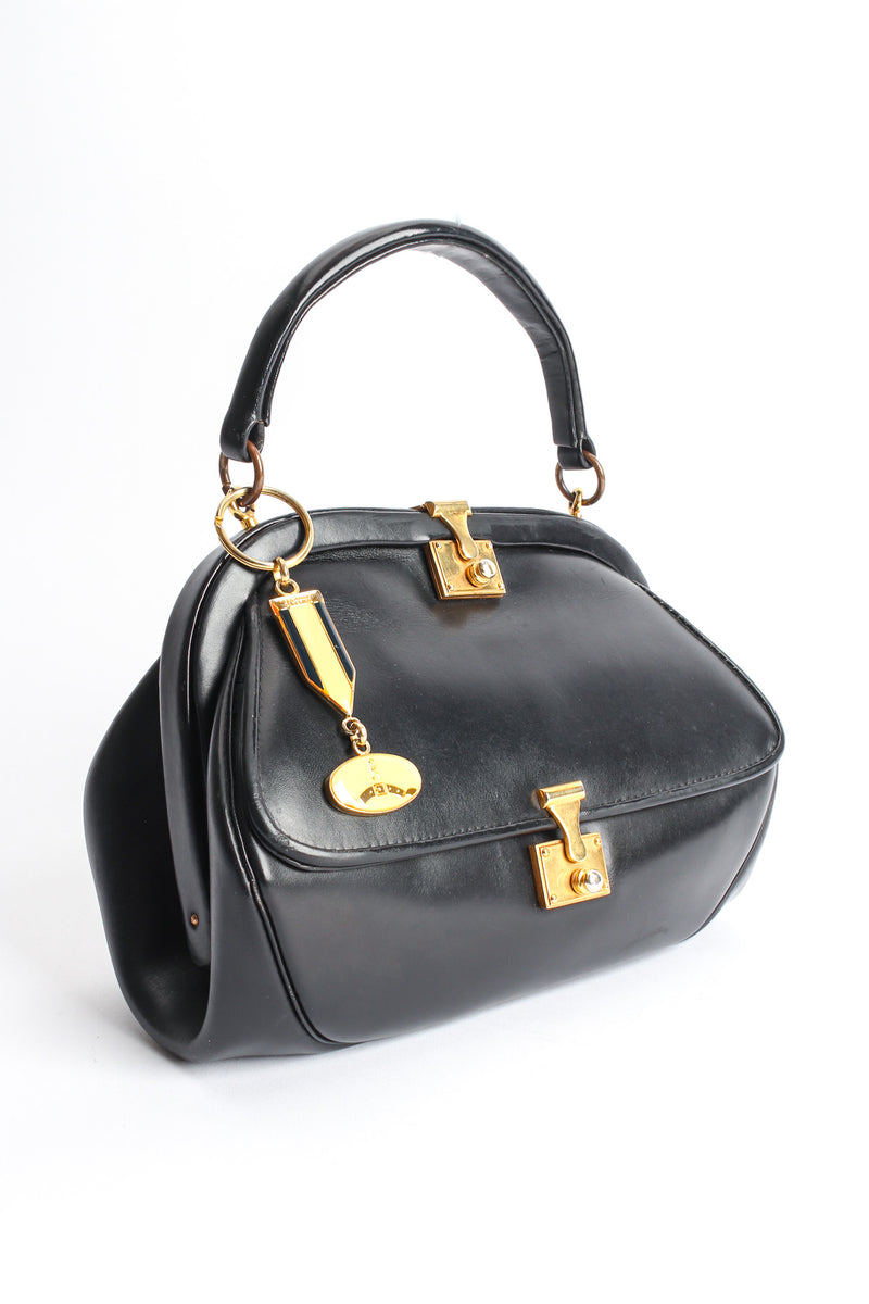 Vintage Roberta Di Camerino Leather Mini Doctor Bag fornt angle  @ Recess LA