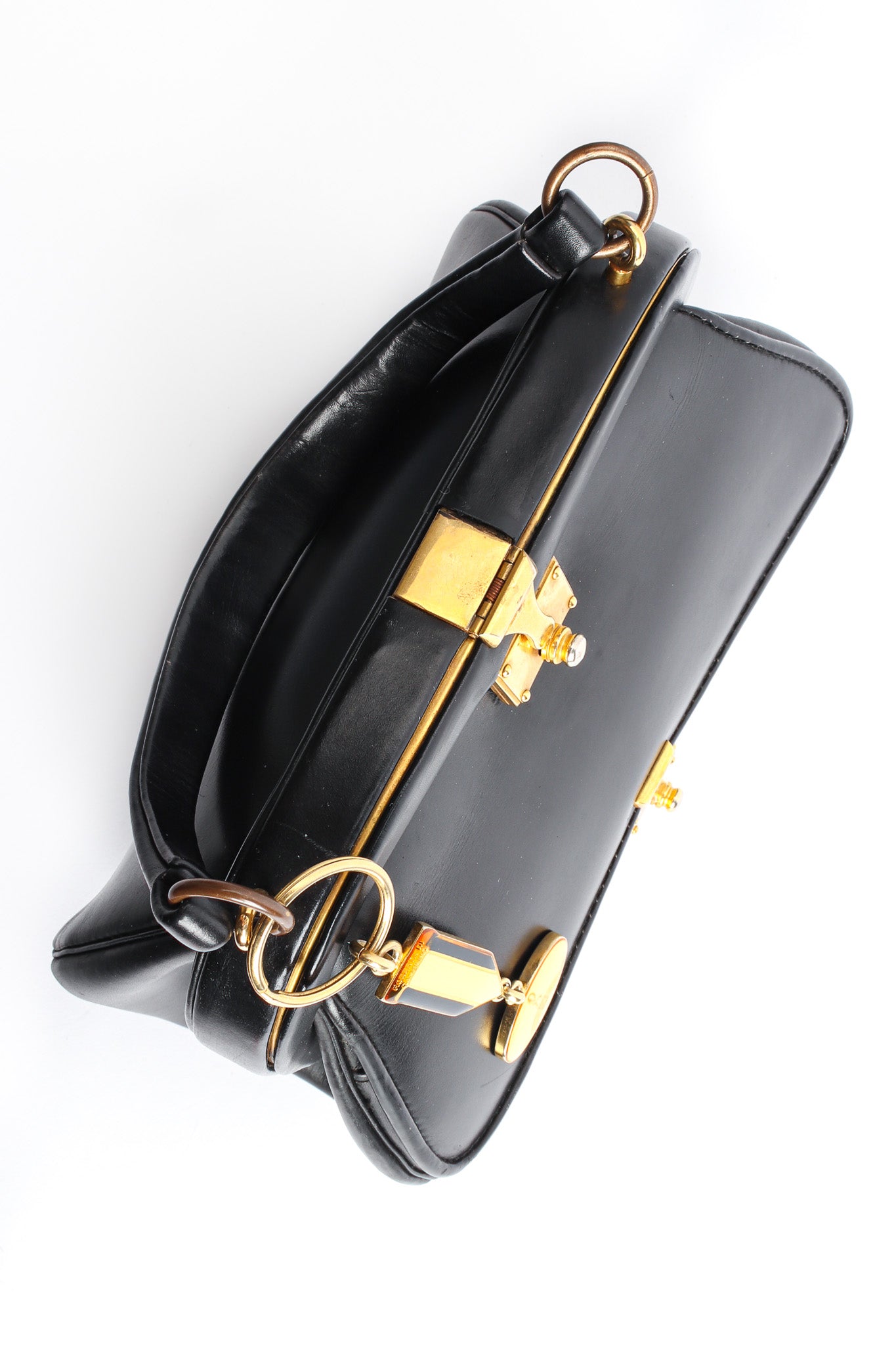 Vintage Roberta Di Camerino Leather Mini Doctor Bag top closed @ Recess LA