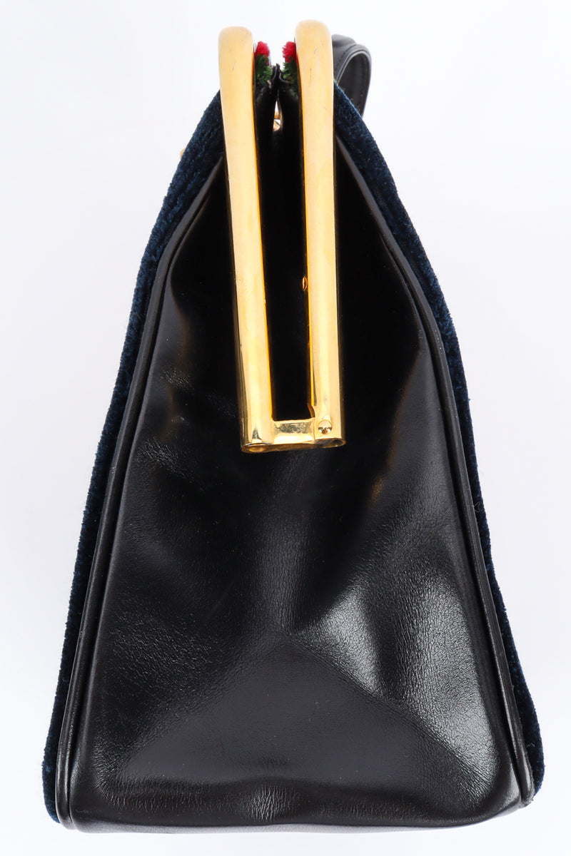 Vintage Roberta Di Camerino Velvet Frame Handbag side detail @ Recess LA