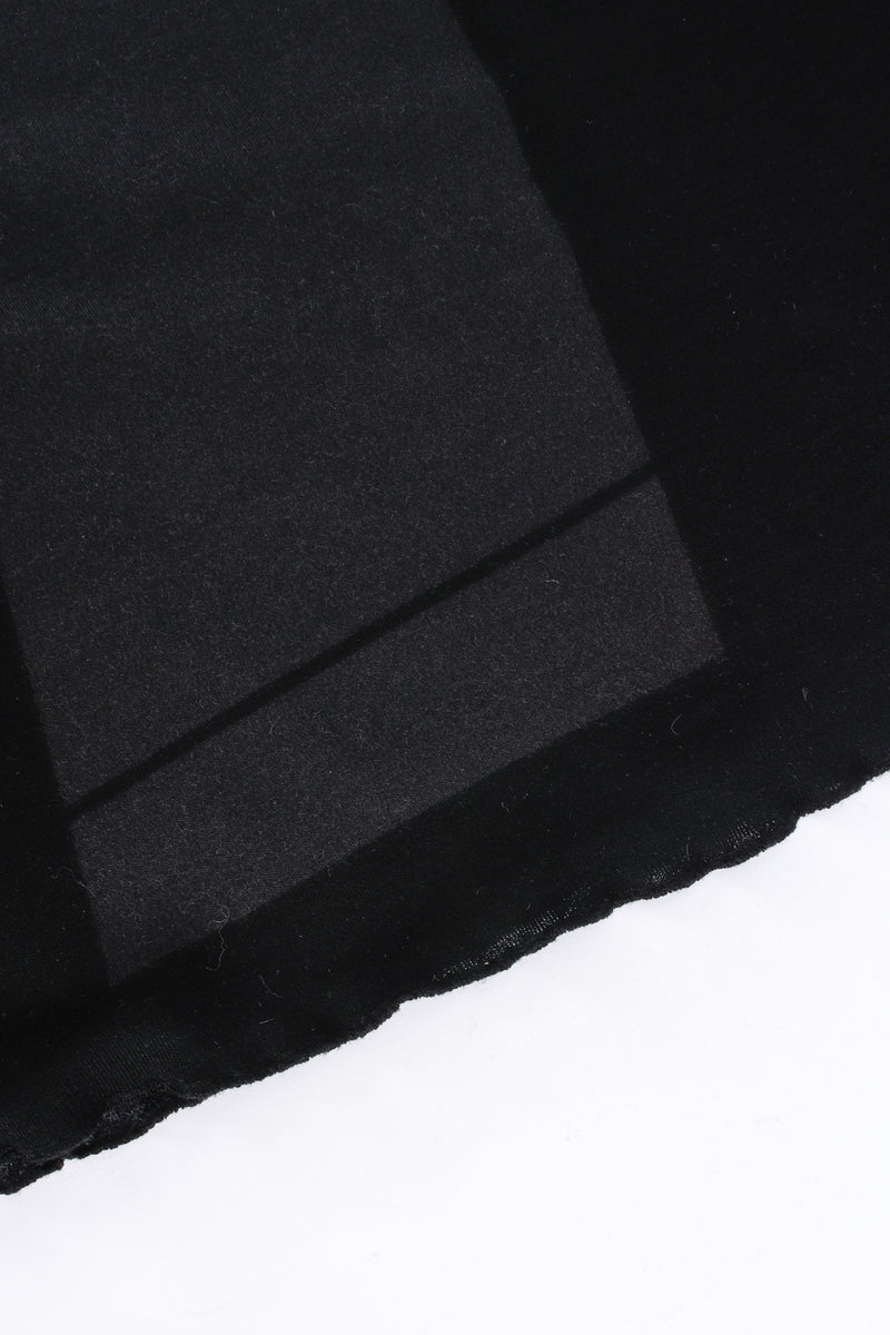 Vintage Roberta di Camerino Bow Tie Print Knit Dress grey panel print/front hem @ Recess LA