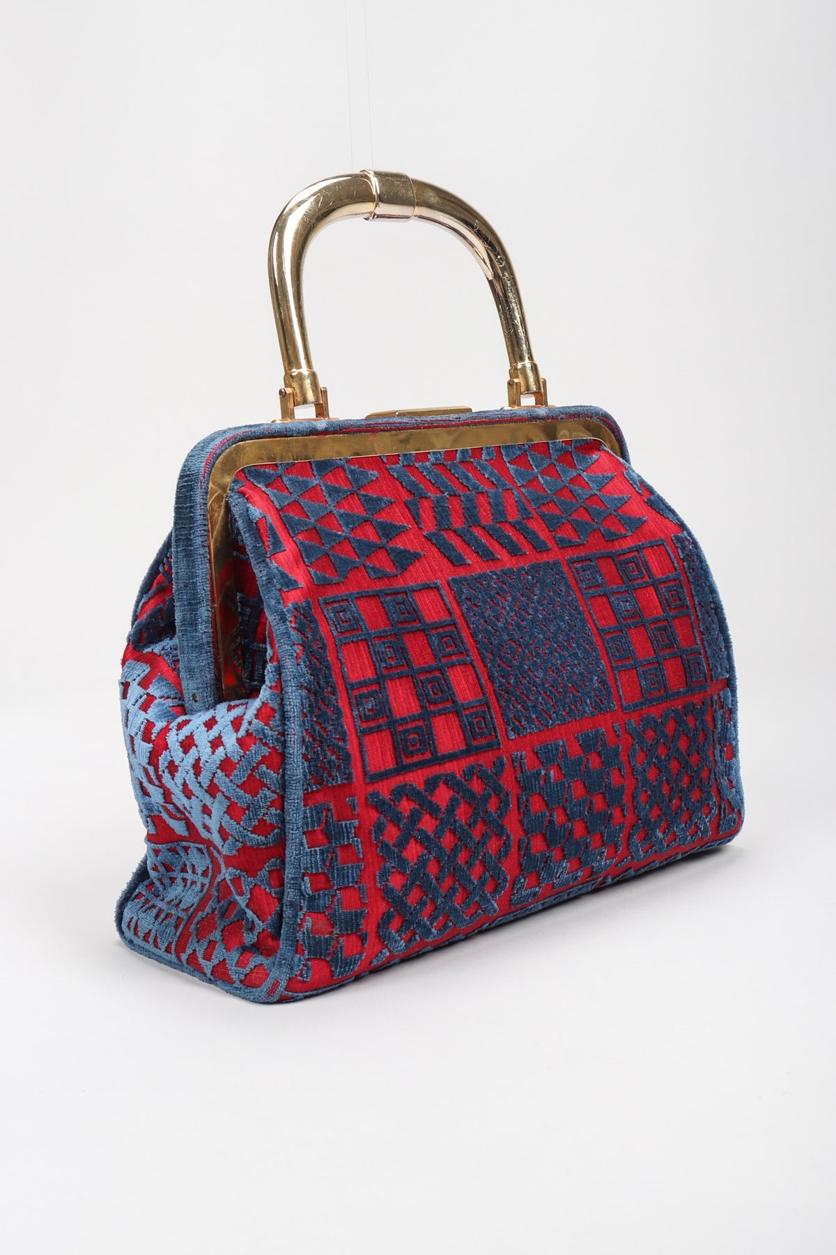 バッグ Vintage Roberta di Camerino Bagonghi Bag Vintage Roberta di Camerino Patterned Velvet Bagonghi Bag – Recess