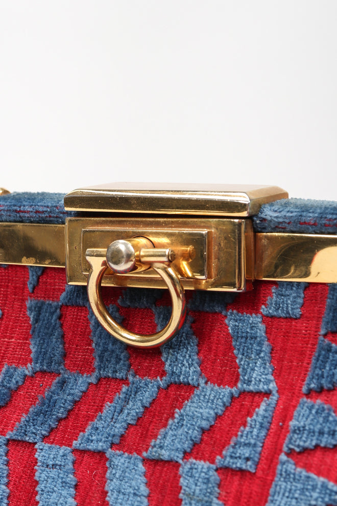 Recess Los Angeles Vintage Roberta di Camerino Patterned Velvet Bagonghi Bag