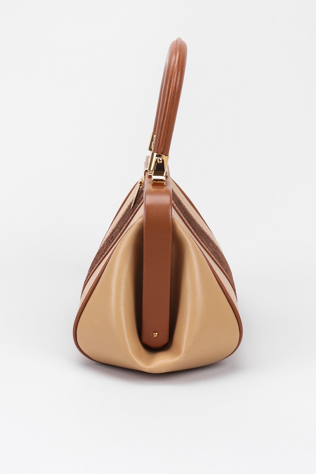 Vintage Roberta Di Camerino Signature Leather & Velvet Mini