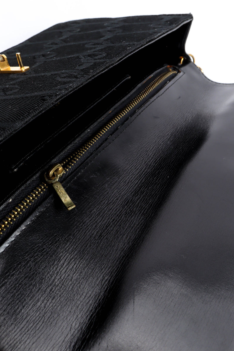 Vintage Roberta Monogram Envelope Purse Clutch leather crease @ Recess LA