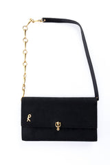 Vintage Roberta Monogram Envelope Purse Clutch front @ Recess LA