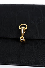 Vintage Roberta Monogram Envelope Purse Clutch gold metal hinge opening @ Recess LA