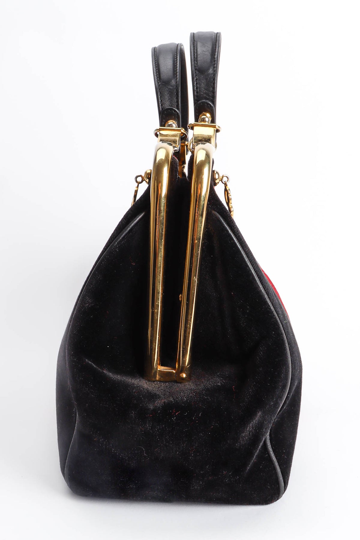 バッグ Roberta di Camerino Caravel Matelasse Vintage Roberta Di Camerino Velvet Stripe Frame Bag – Recess