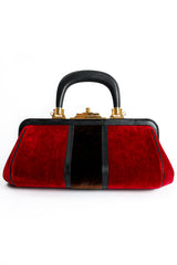 Roberta di Camerino Velvet Stripe Doctor Bagonghi Bag Back at Recess LA