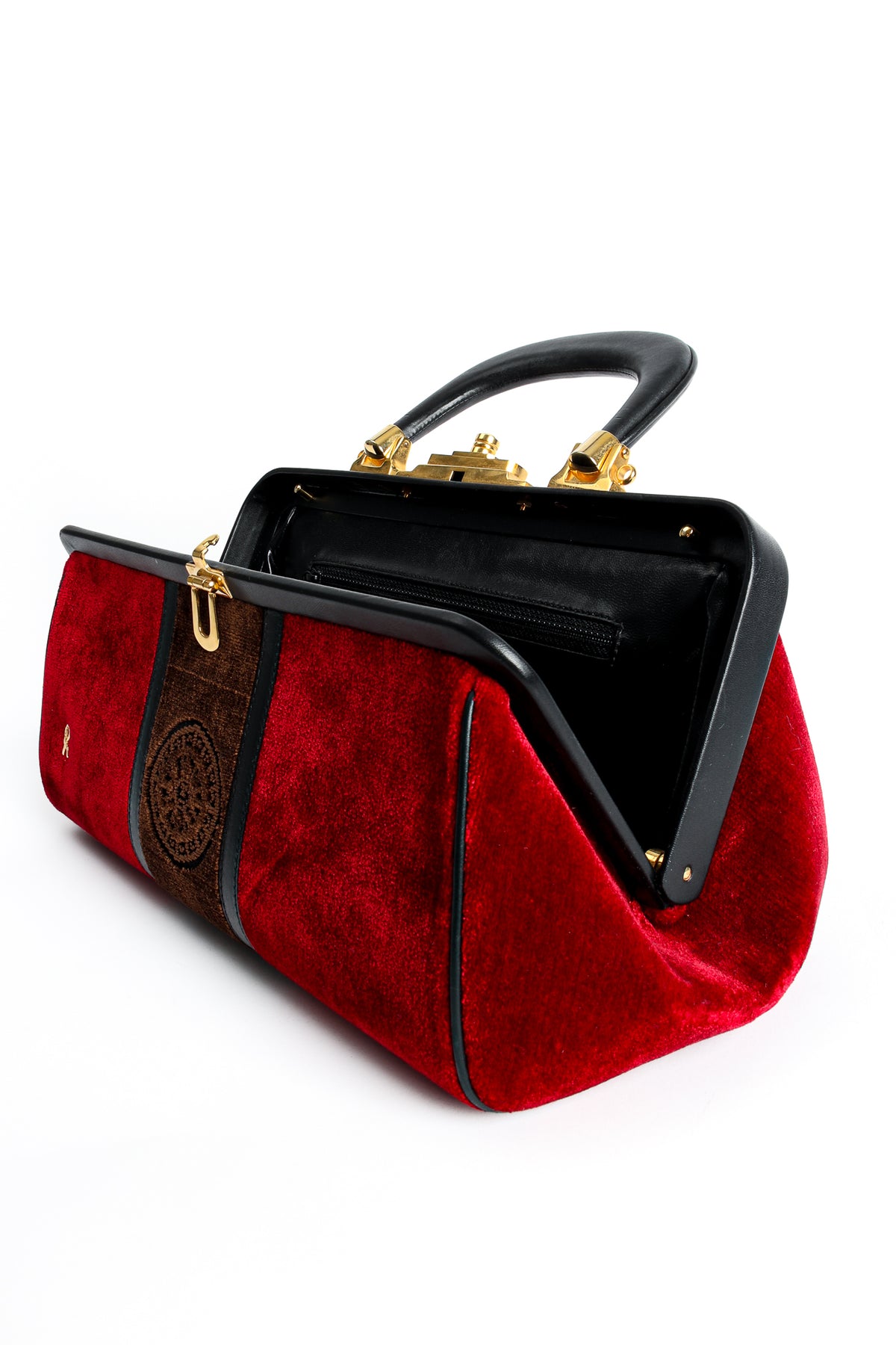 Vintage Roberta di Camerino Velvet Stripe Doctor Bagonghi Bag – Recess