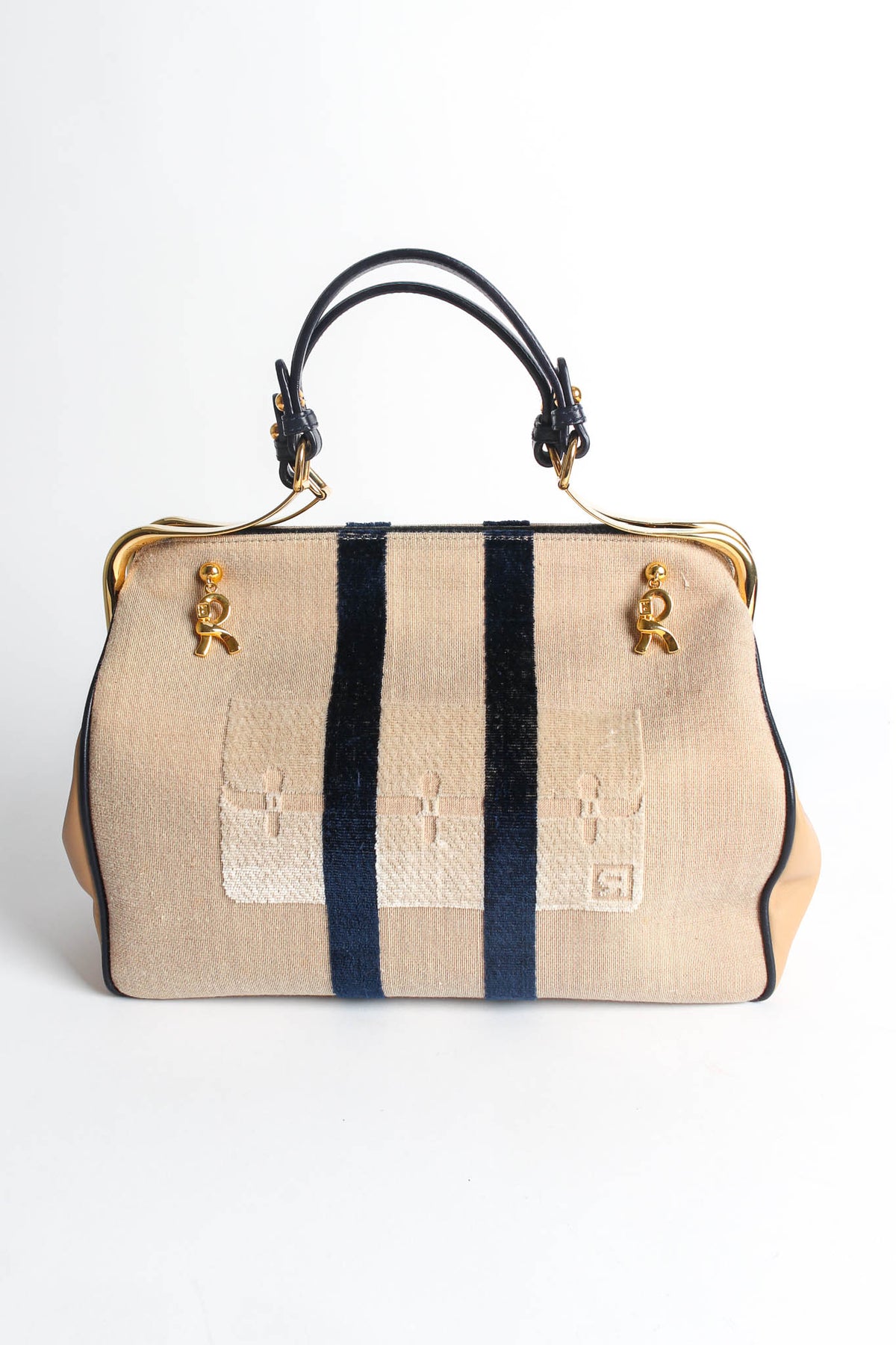 バッグ Roberta di Camerino Caravel Matelasse Robertaredleatherframebag-