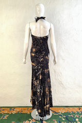 Astrological Stars Fishtail Gown