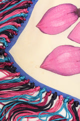 Floral Fringe Kaleidoscope Shawl