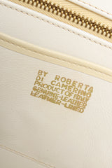 Vintage Roberta di Camerino Leather Folio Case with gold signature stamp at Recess Los Angeles