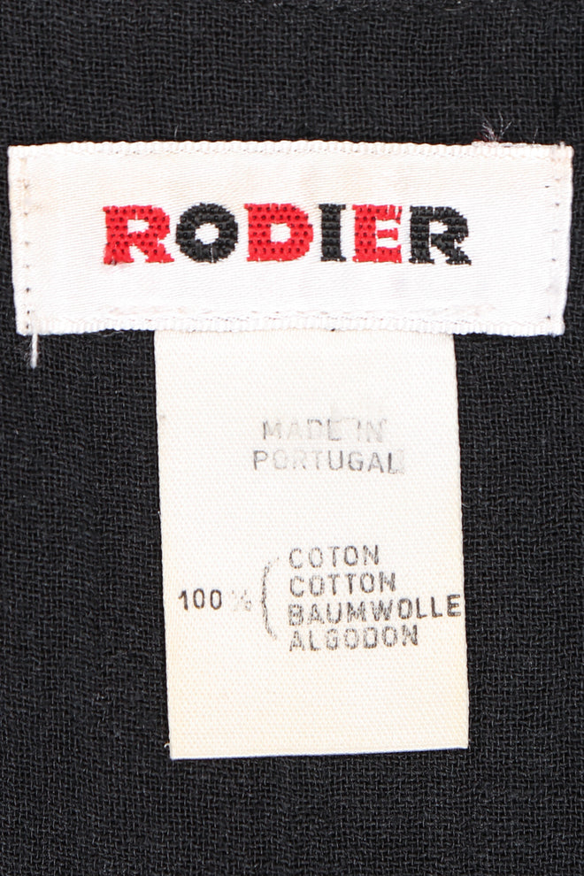 Recess Los Angeles Vintage Rodier Cotton Belted Bertha Cape Collar Dress