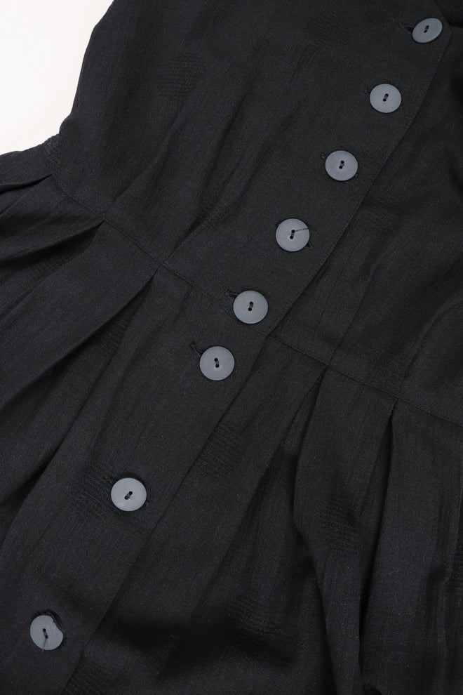 Recess Los Angeles Vintage Rodier Cotton Belted Bertha Cape Collar Dress