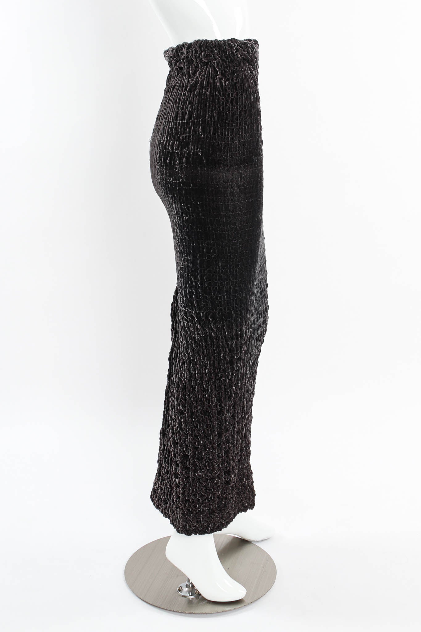Vintage Romeo Gigli Chenille Velvet Skirt mannequin side @ Recess LA