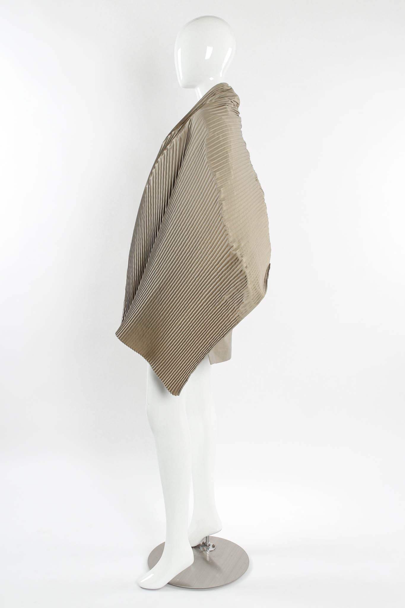 Vintage Romeo Gigli Pleated Cape Blazer mannequin side @ Recess Los Angeles