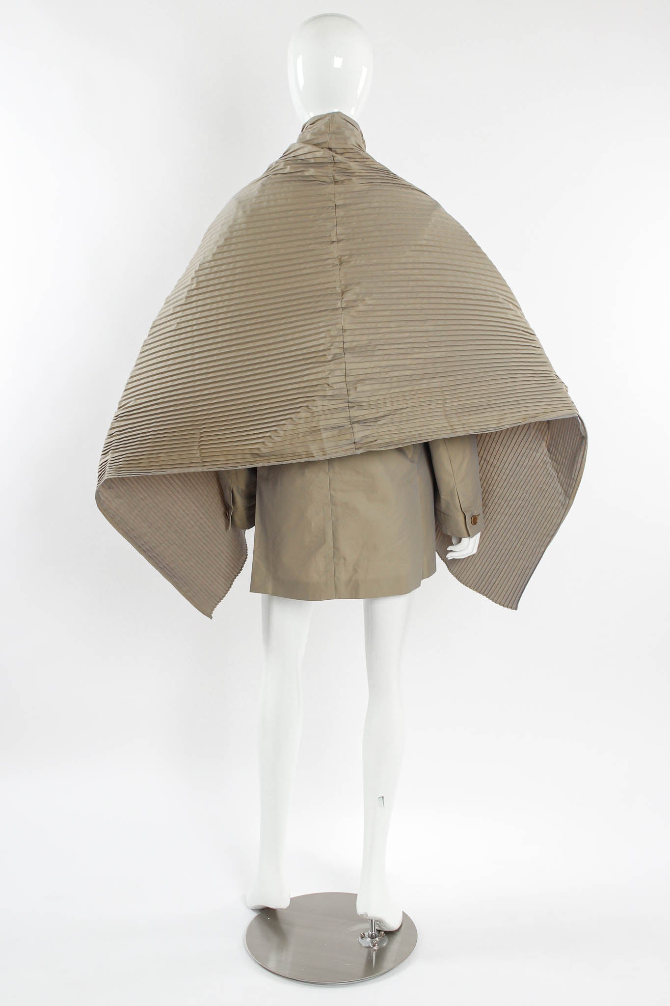 Vintage Romeo Gigli Pleated Cape Blazer mannequin back @ Recess Los Angeles