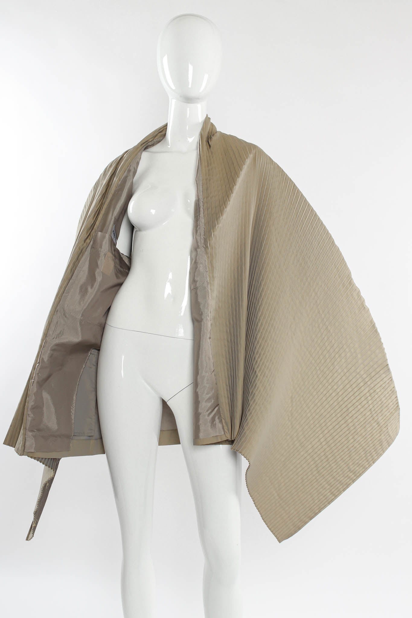 Vintage Romeo Gigli Pleated Cape Blazer mannequin front @ Recess Los Angeles