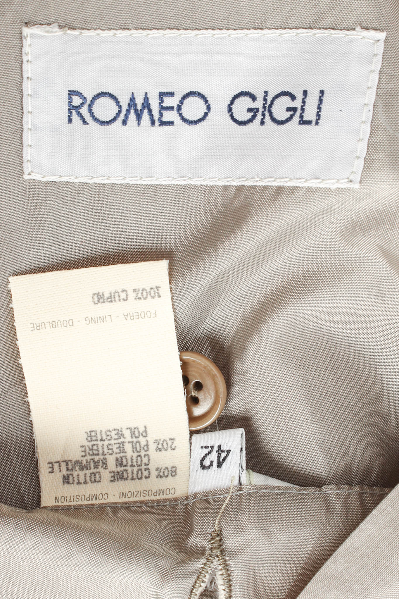 Vintage Romeo Gigli Pleated Cape Blazer tags @ Recess Los Angeles