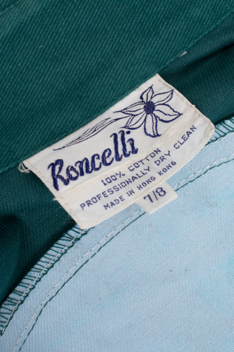 Vintage Roncelli Painted Twill Western Shirt Recess Los Angeles LA