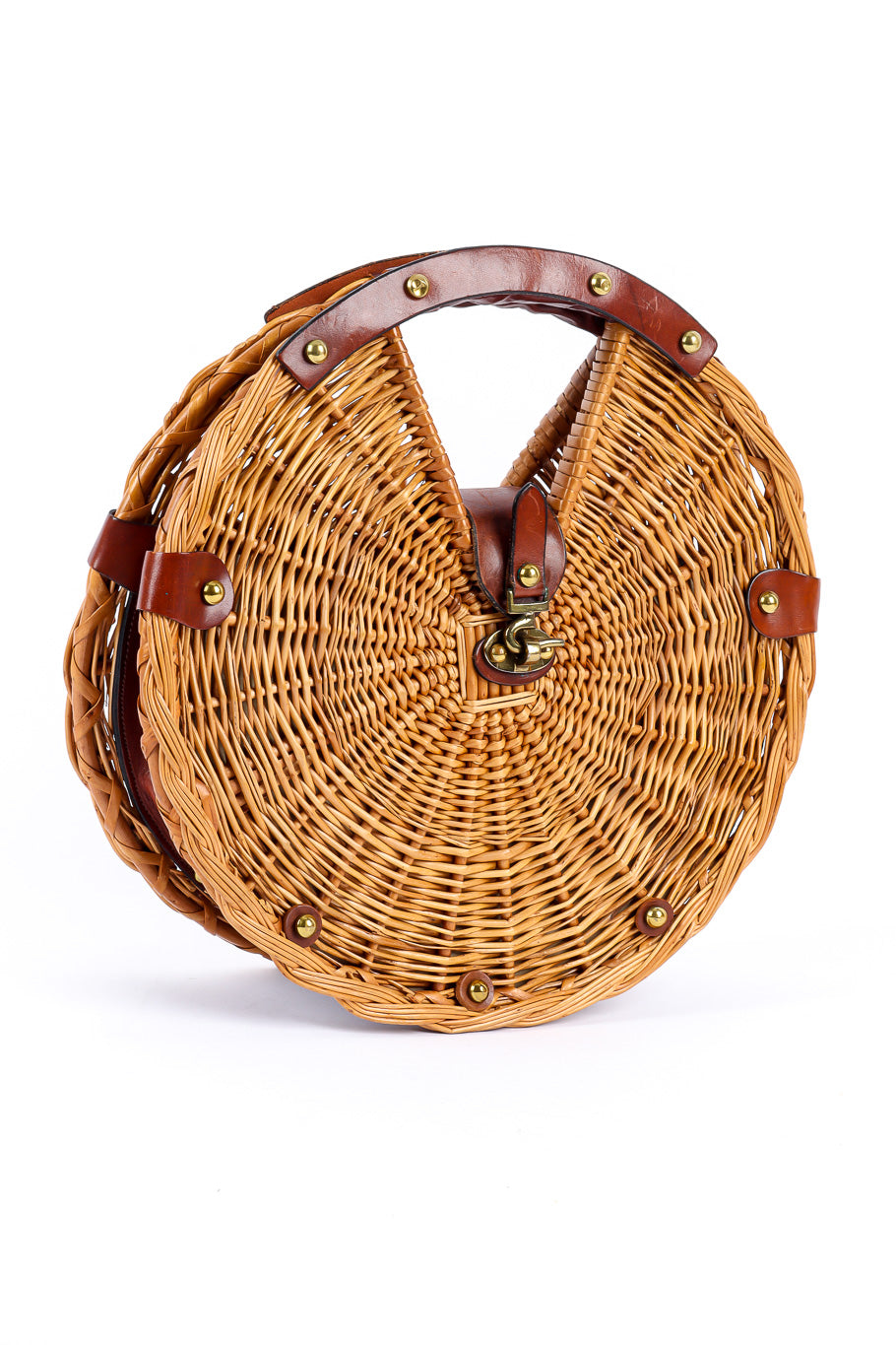 Etienne Aigner rounded wicker purse product shot @recessla 