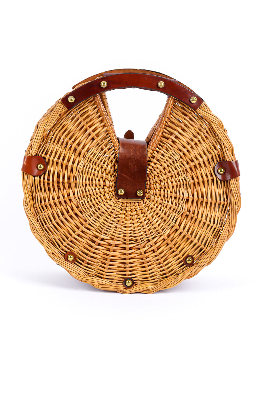 Etienne Aigner rounded wicker purse product shot @recessla