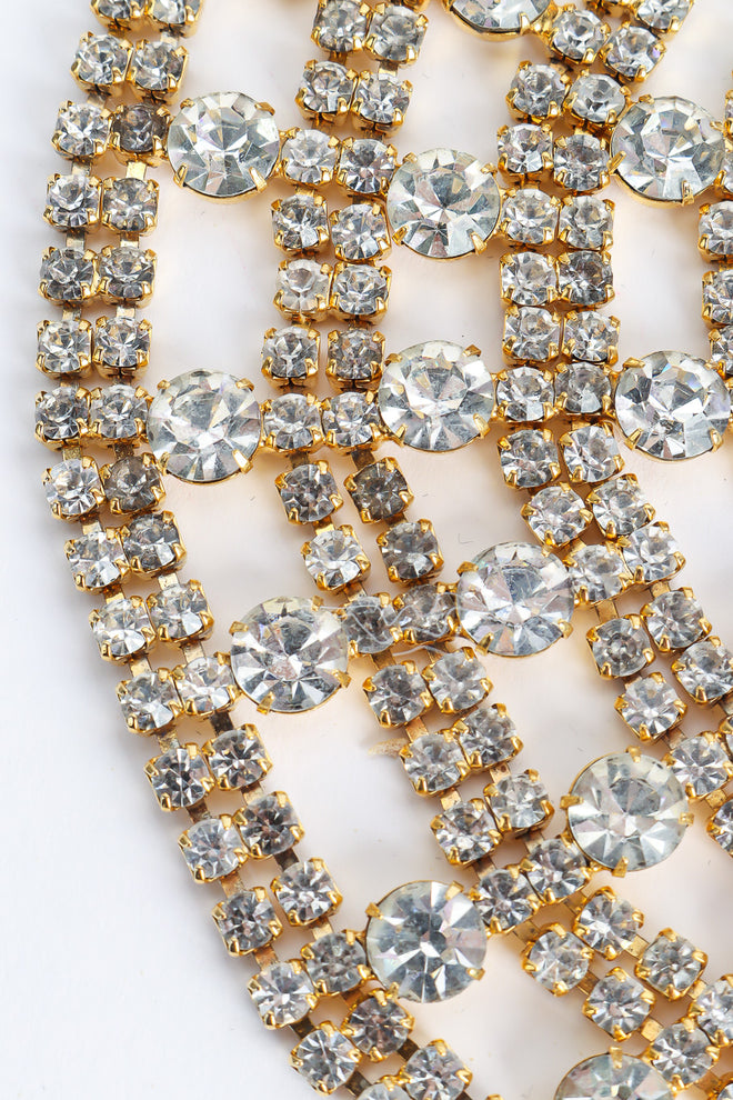 Vintage statement necklace by Weiss close-up rows @recessla