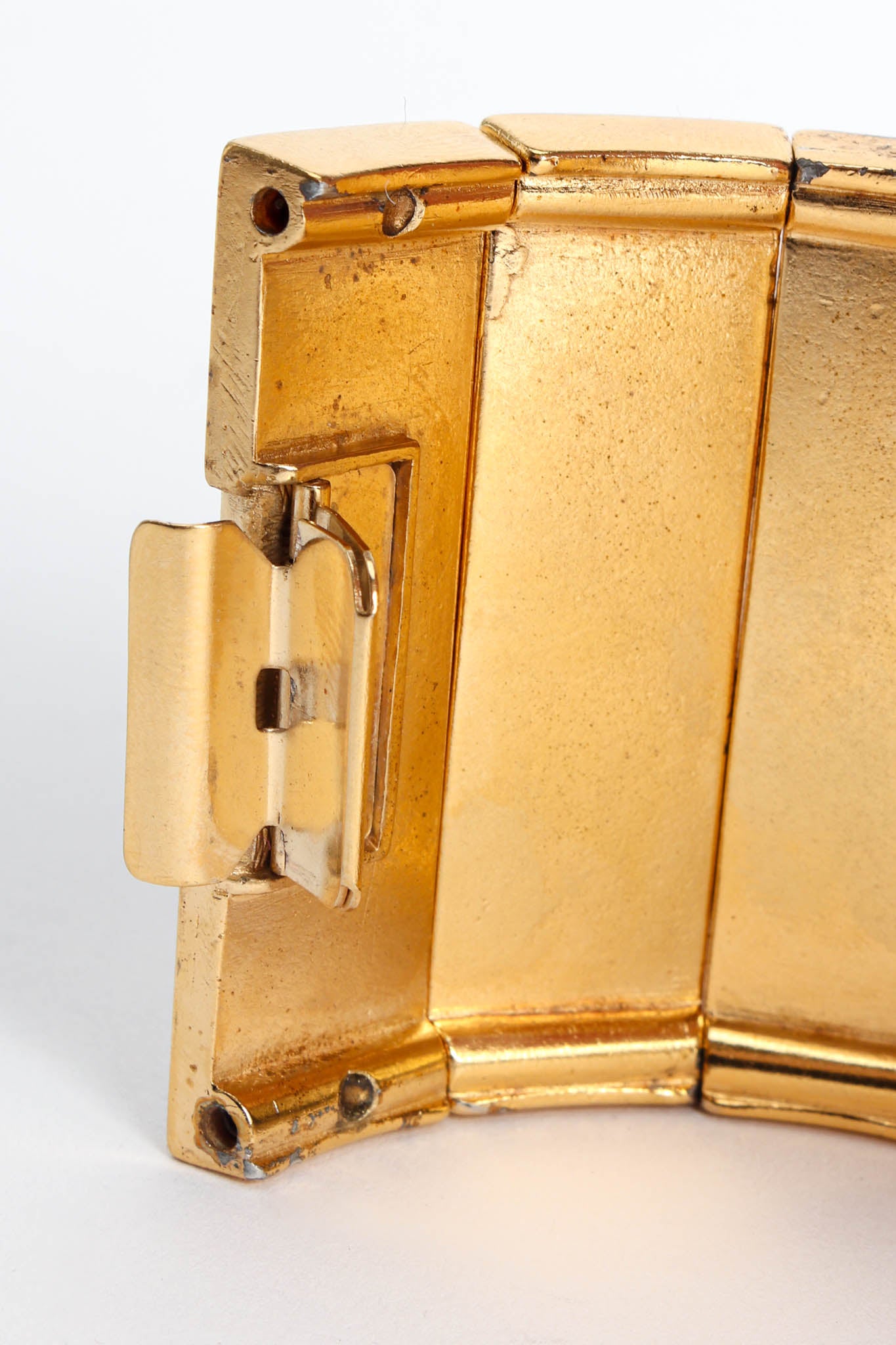 Vintage Roxanne Assoulin Stripe Rhinestone Bracelet hinge clasp @ Recess Los Angeles