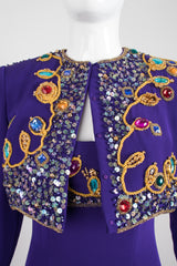 Victoria Royal Embellished Crop Jacket & Dress Set