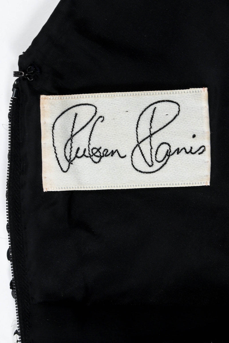Vintage Ruben Panis Sequin Stripe Bodycon Dress tag @ Recess Los Angeles