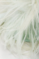 Vintage Saz International Silk Ostrich Feather Collar Dress feather detail at Recess Los Angeles