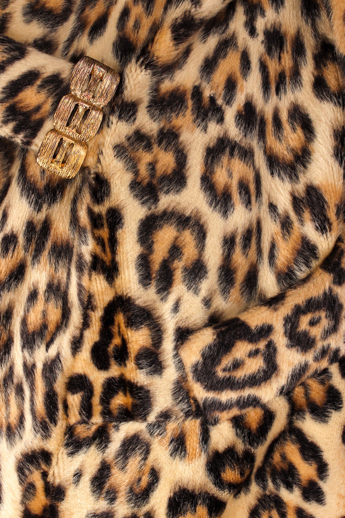 Vintage Irene Herbert for Safari Fairmoor Leopard Print Fur Coat 