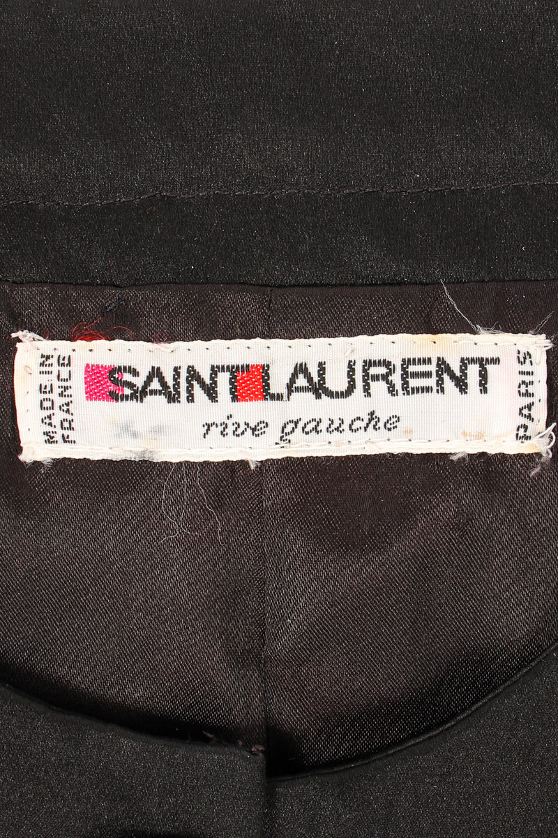 Vintage YSL Yves Saint Laurent Liquid Sequin Jacket label at Recess Los Angeles