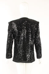 Vintage YSL Yves Saint Laurent Liquid Sequin Jacket on Mannequin back at Recess Los Angeles