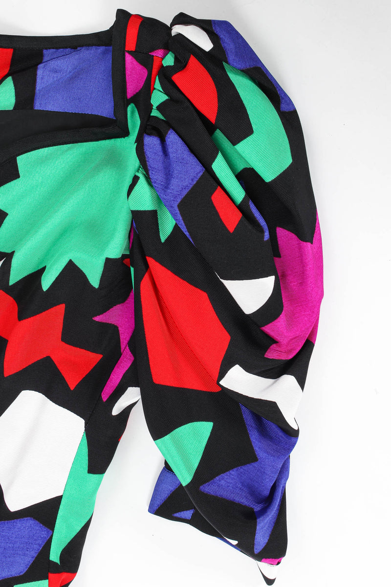 Vintage Yves Saint Laurent 1983 S/S Matisse Top & Skirt Set sleeve detail @ Recess LA